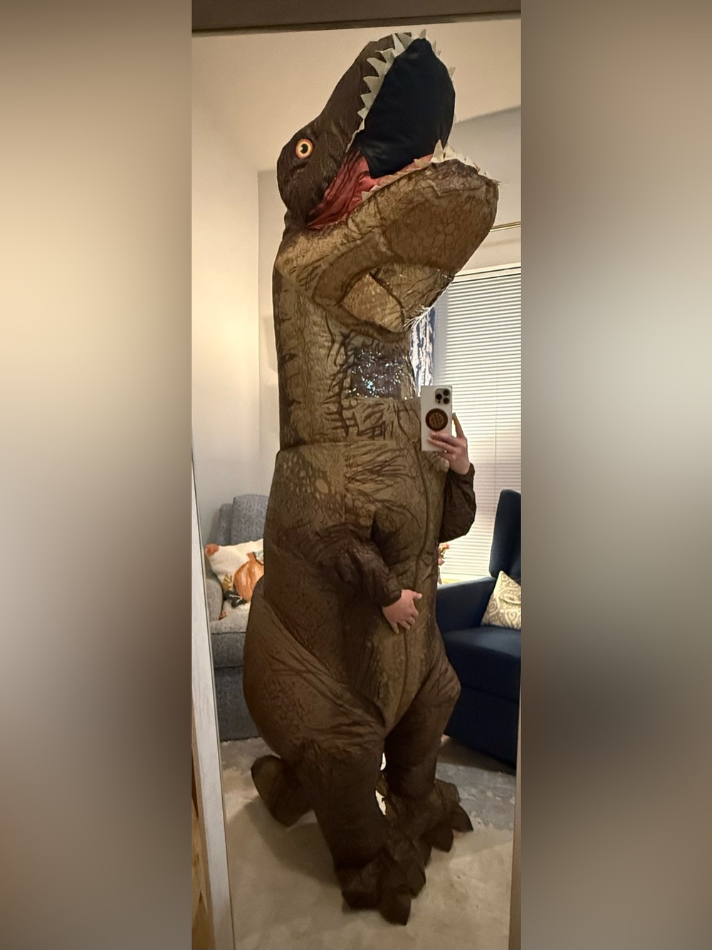 Blow up Tyrannosaurus rex dinosaur Halloween Costume